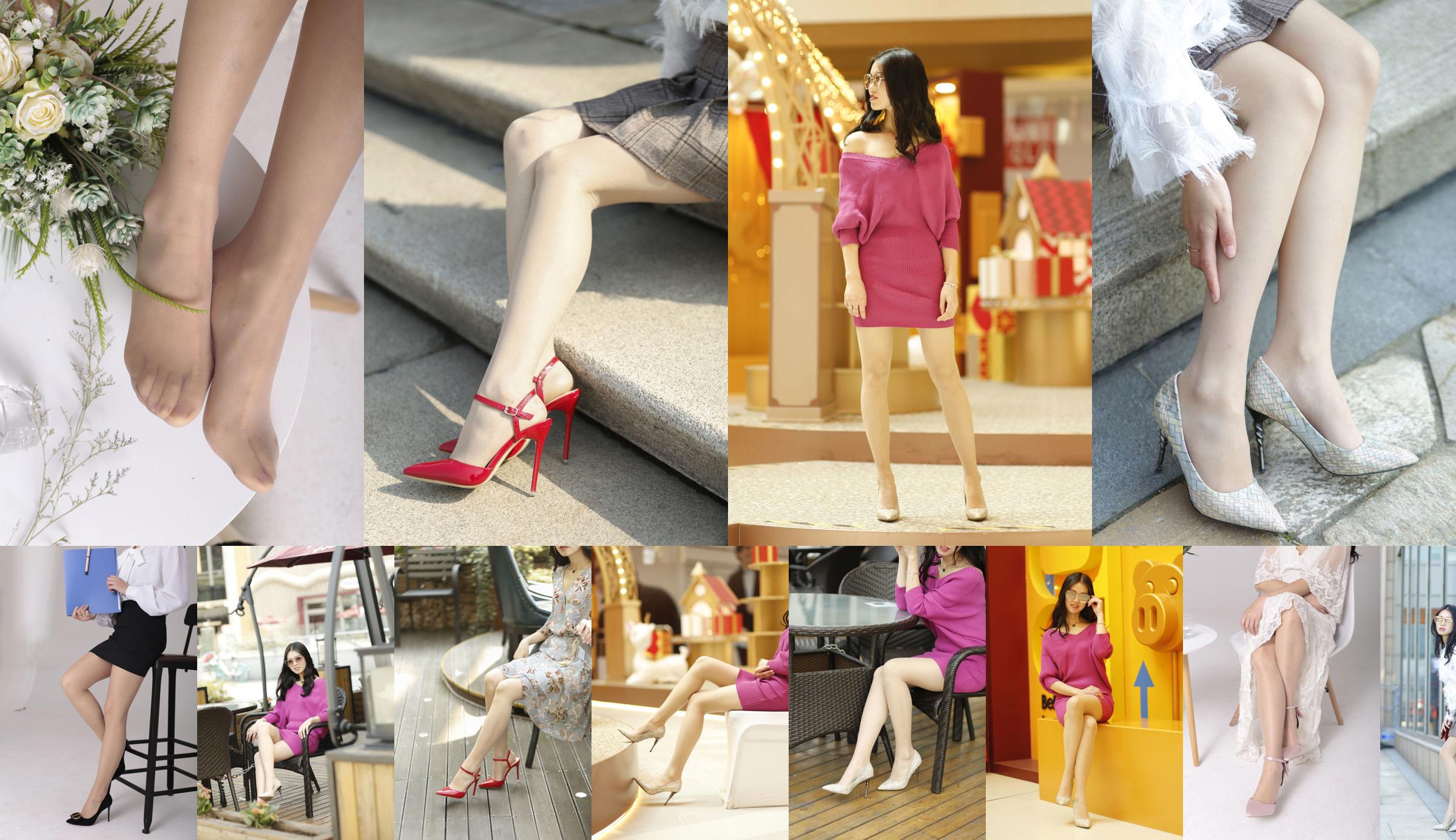 [Ness] NO.070 Xiaomin одно слово красные туфли с острым носком No.7329af Страница 1