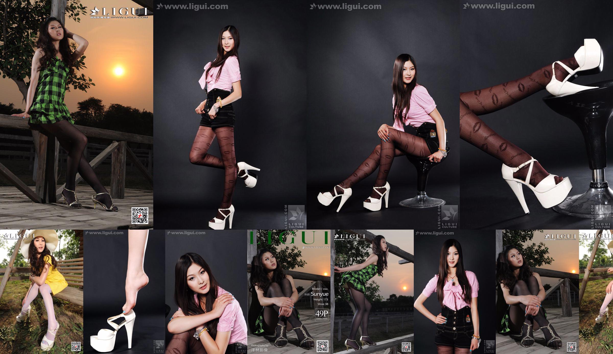 นางแบบ Sun Yue "Sexy and Glamorous Stockings" [丽柜 LiGui] รูปถ่ายขาสวยและเท้าหยก No.ed99e7 หน้า 5